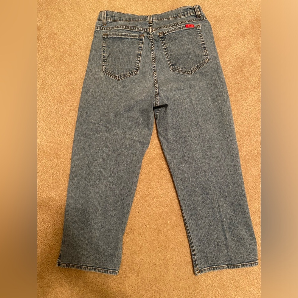 NYDJ Y2K cropped straight leg denim jeans style: Marilyn size 12 - Picture 3 of 10